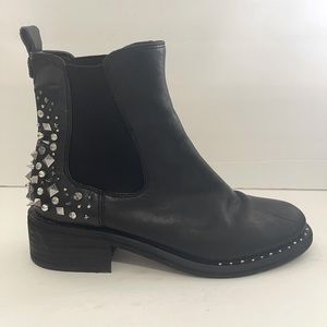 SAM EDELMAN Spiked Black Boots #5.5